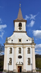Fototapeta na wymiar baroque church of Johann Baptist in Namest nad Oslavou