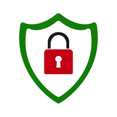 Security symbol, web icon, vector