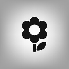 Flower icon for the interface of applications, games.