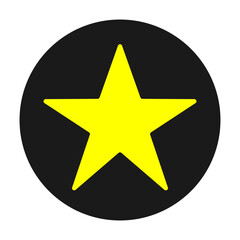 Star symbol, web icon, vector
