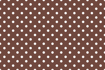 brown polka dot background. vector illustration. © Darya