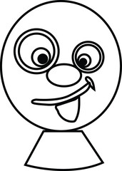 character of a person coloring page