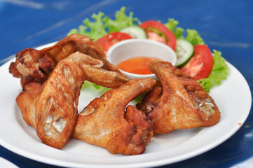 fried chicken ,deep fried chicken or grilled chicken