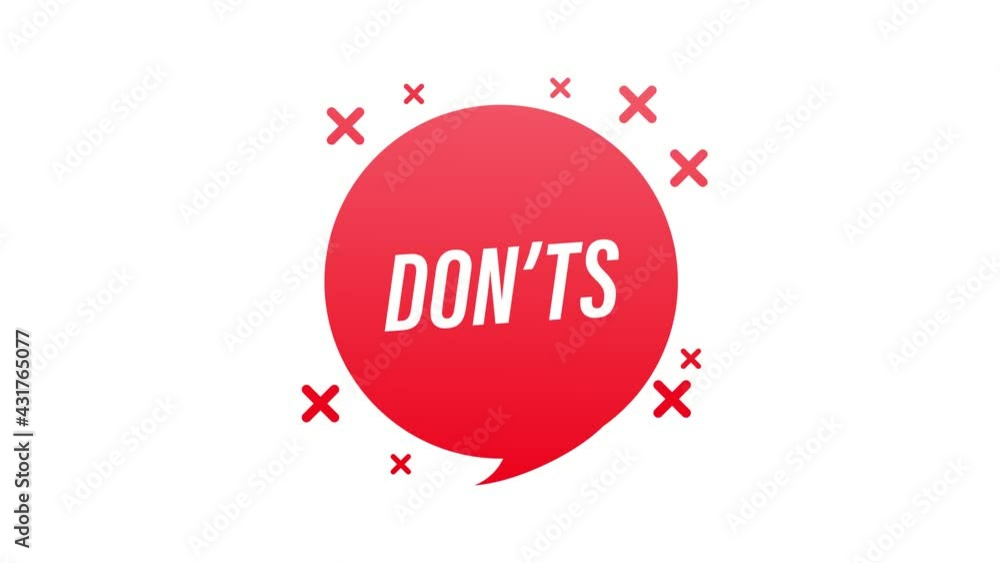 Aufkleber check marks ui button with dos and donts. flat simple style trend modern red and green checkmark log