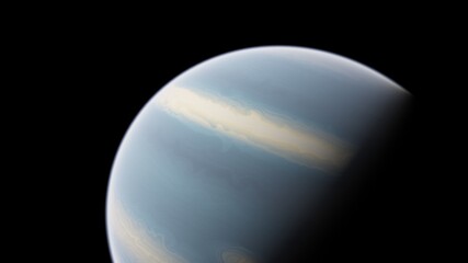 Obraz na płótnie Canvas realistic exoplanet, cosmic art background
