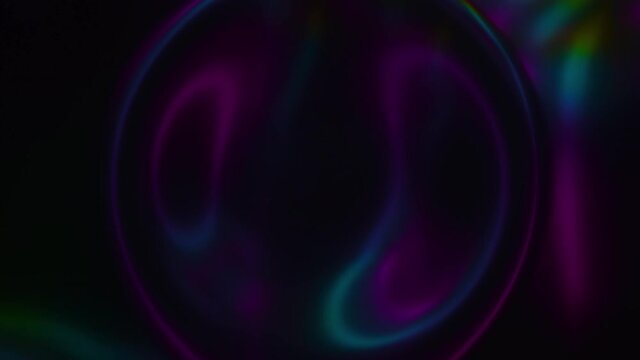 Ring hole circle center vortex. Neon purple green teal lights rays glow in the dark. Abstract Holiday Psychedelic Digital Rainbow background