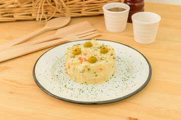 Russian salad tapa