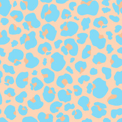 Seamless pattern Leopard spots . Leopard background vector illustration	
