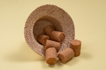 Typical Brazilian sweet consumed during the june party season made with peanuts