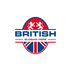 British Country Vector Logo Design