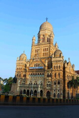 Obraz premium Chhatrapati Shivaji Terminus also known by its former name Victoria Terminus, Mumbai, India. Architecture is Italian Gothic style