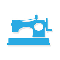 Simple illustration symbol of a sewing machine