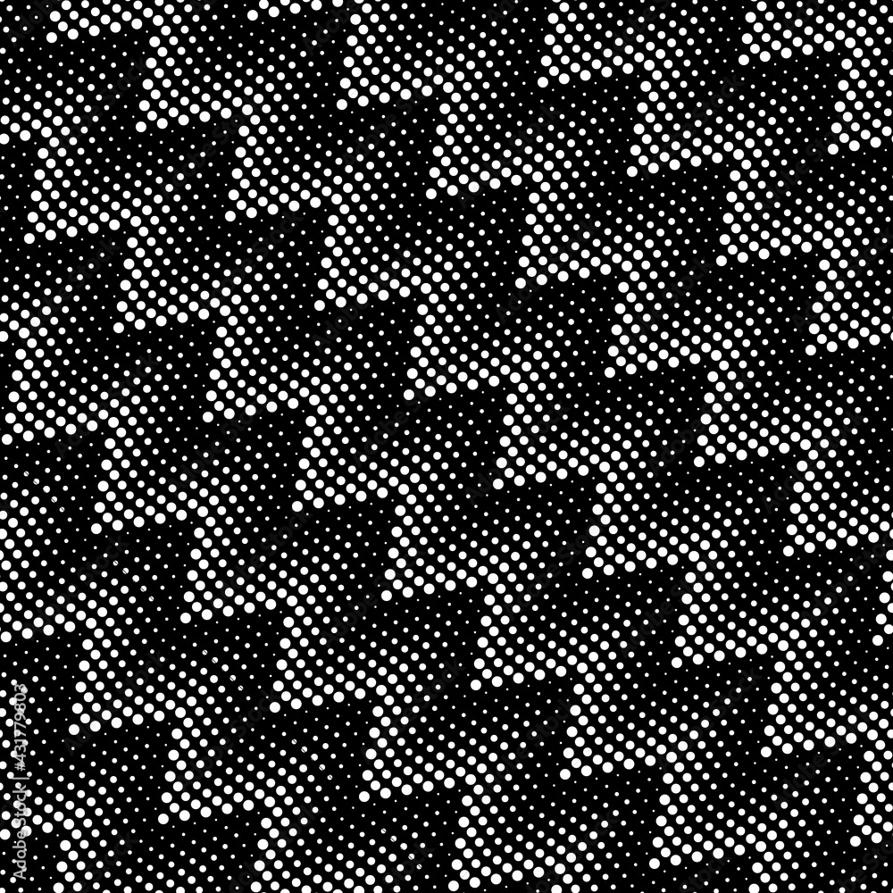Poster Seamless pattern with zigzags from the dots.