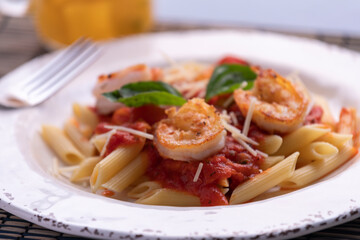 Shrimp Penne Pasta
