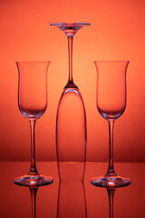 3 Crystal Glasses