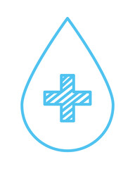 Obraz premium medical drop icon