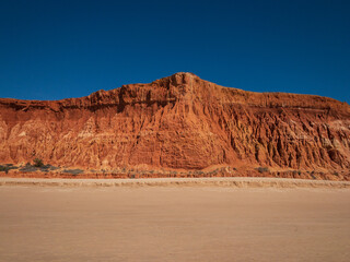 Cliffs at the beach  Praia da Falesia Albufeira Portugal