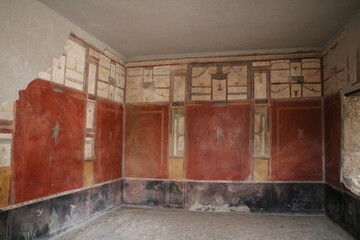 Wall mosaic in Pompeii, Italy
