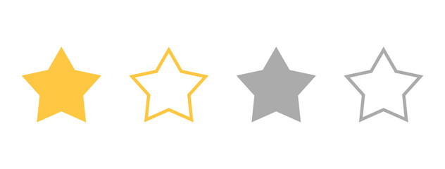 Golden and silver stars set on white background. Glitter elegant design elements. Celebration banner. Gold and gray shooting stars. Magic decoration. Children room decor. Vector illustration