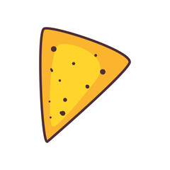 Isolated nacho icon