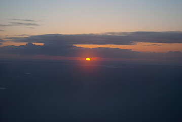 Naklejka premium Sunset over Slieve Croob, Dromara, Ireland
