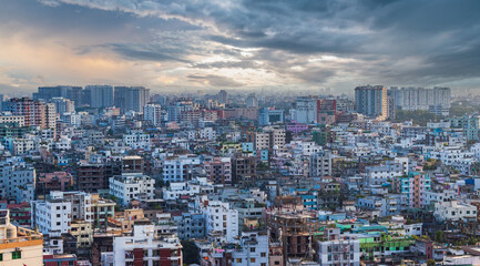 CityScape of Dhaka city, Bangladesh - obrazy, fototapety, plakaty