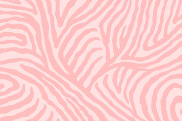 Vector abstract animalistic background. Freehand illustration of zebra skin print. © Anna