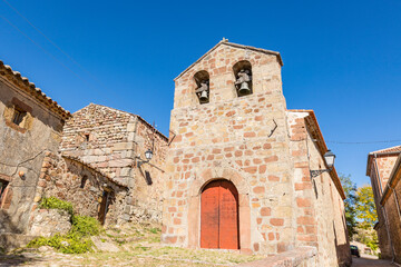 Fototapeta na wymiar hermitage of the Virgen de la Salud in Barbatona, municipality of Siguenza, province of Guadalajara, Castile La Mancha, Spain