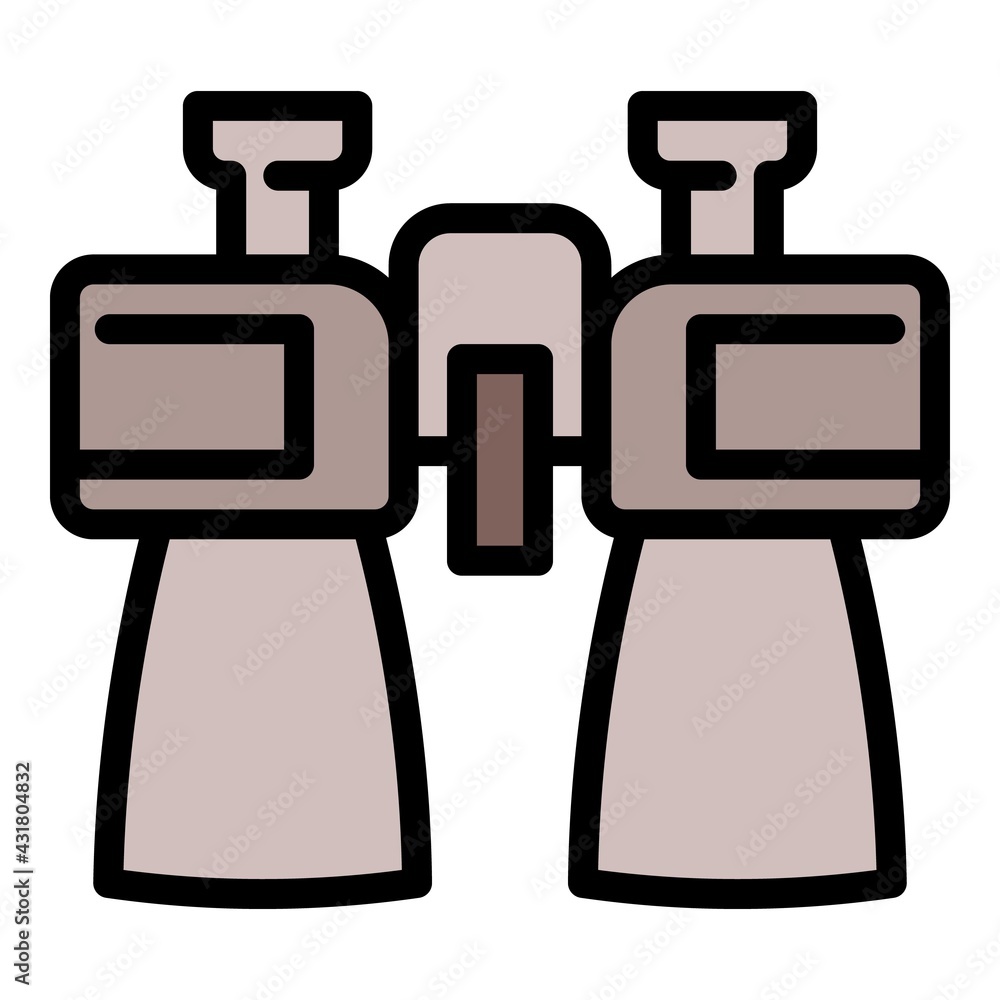 Aufkleber binoculars icon. outline binoculars vector icon for web design isolated on white background
