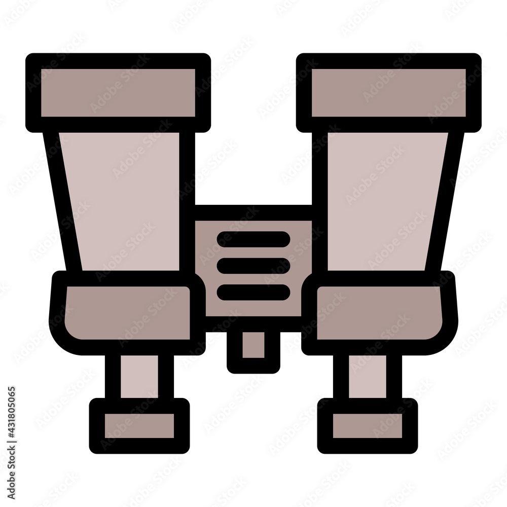 Poster look binoculars icon. outline look binoculars vector icon for web design isolated on white backgroun