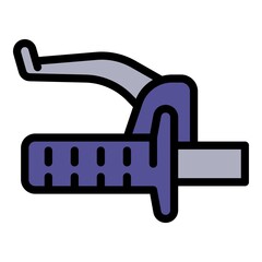 Bike brake flip icon. Outline Bike brake flip vector icon for web design isolated on white background