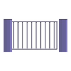 Automatic gate icon. Cartoon and flat of Automatic gate vector icon for web design isolated on white background