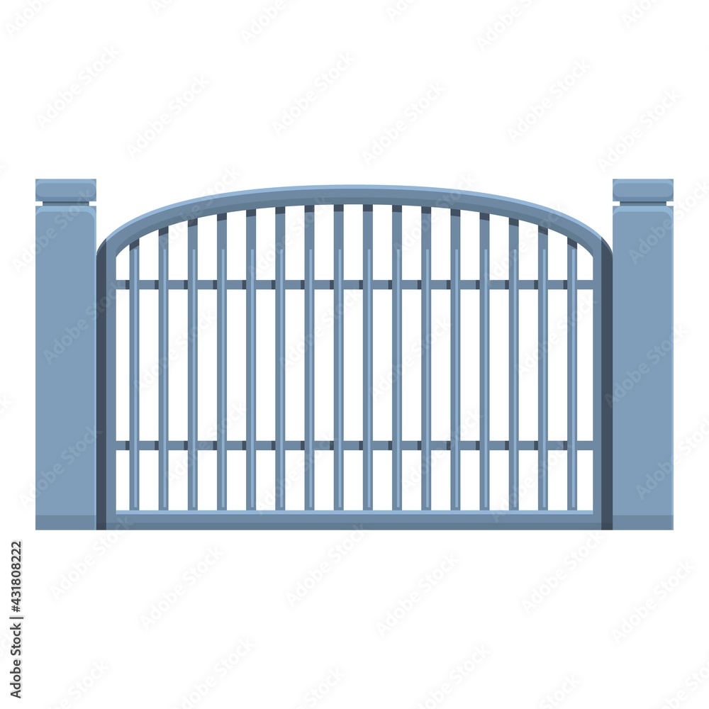Poster wireless gate icon. cartoon and flat of wireless gate vector icon for web design isolated on white b