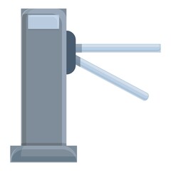 Access turnstile icon. Cartoon and flat of Access turnstile vector icon for web design isolated on white background