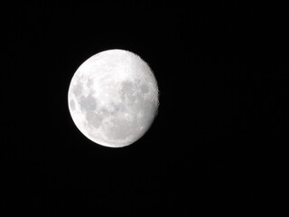Fototapeta na wymiar Moon dark night black white