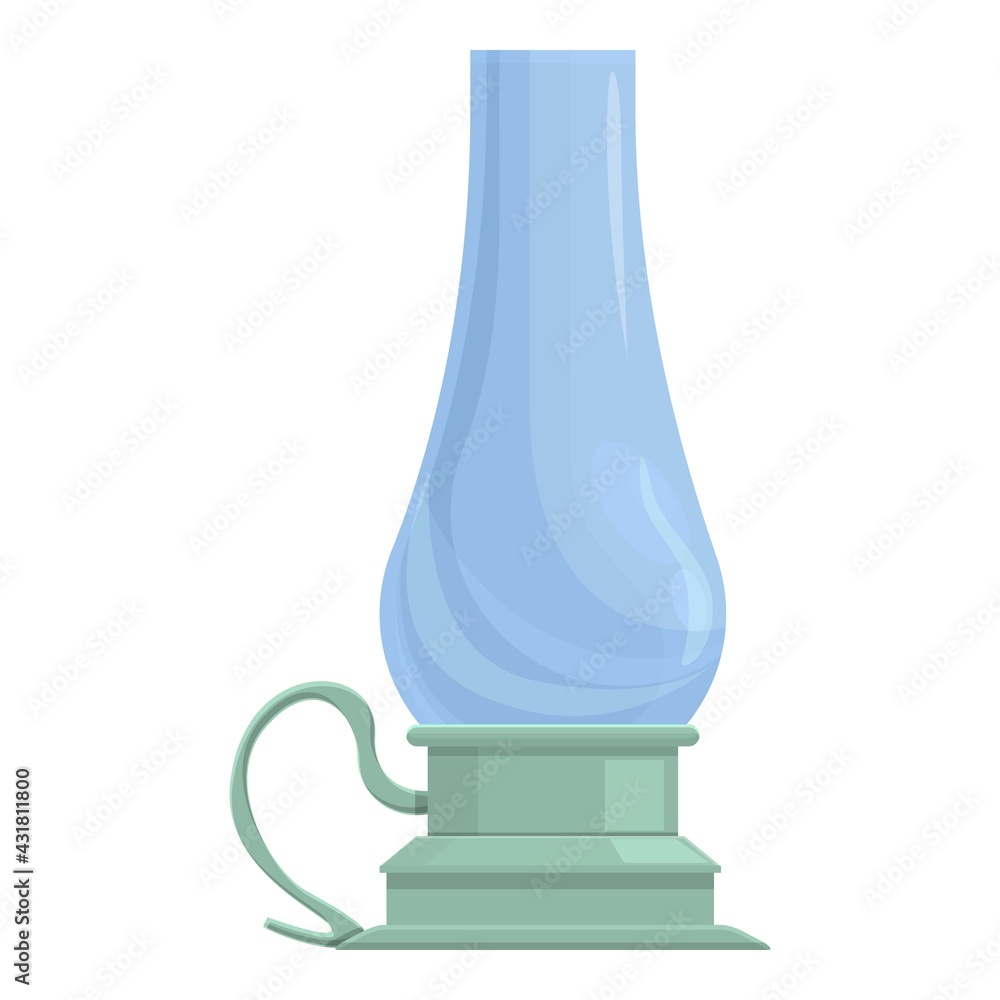 Poster gas lamp icon. cartoon and flat of gas lamp vector icon for web design isolated on white background