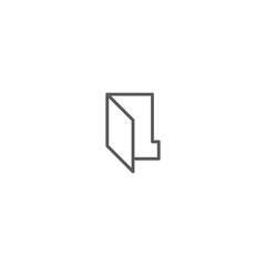 Open Folder Icon Illustration Vector Design Template