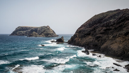 Porto Santo is a Portuguese island 43 kilometres northeast of Madeira Island in the North Atlantic Ocean.