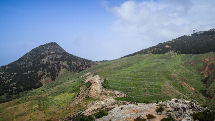 Porto Santo is a Portuguese island 43 kilometres northeast of Madeira Island in the North Atlantic Ocean.