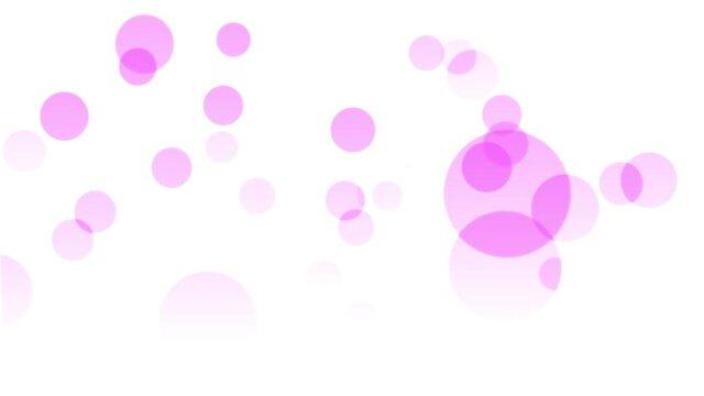 ピンク色の円形のアニメーション背景素材
