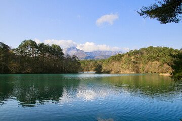 春の五色沼・毘沙門沼（福島県・裏磐梯）