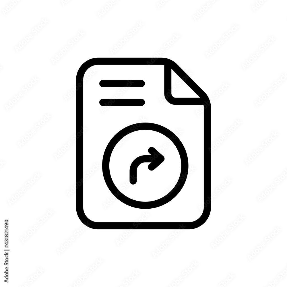 Poster file sharing vector outline icon. data storage symbol eps 10 file