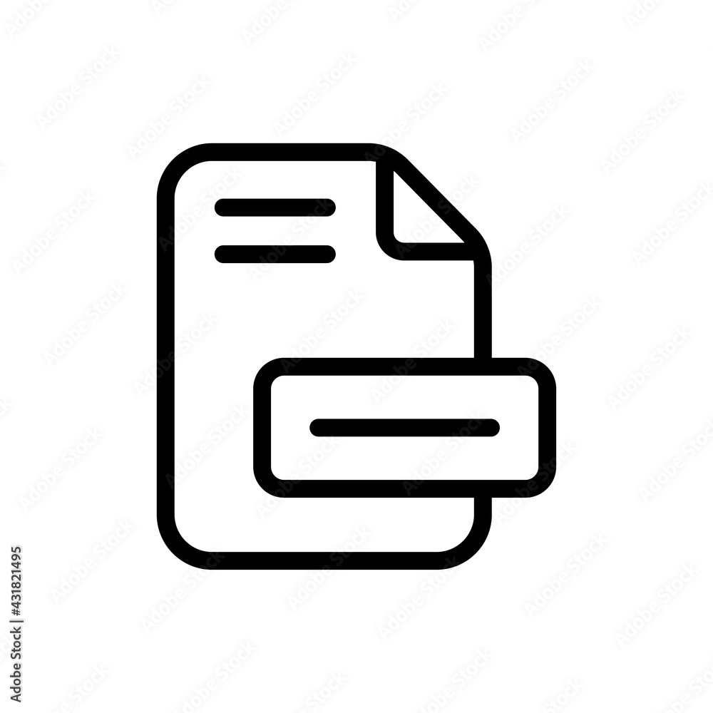 Poster Extension Files Vector Outline Icon. Data Storage Symbol EPS 10 FIle