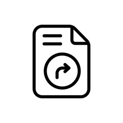 File Sharing Vector Outline Icon. Data Storage Symbol EPS 10 FIle