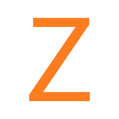 LETTER Z SIMPLE CLIP ART VECTOR ILLUSTRATION