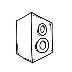 Speaker Doodle vector icon. Drawing sketch illustration hand drawn cartoon line eps10