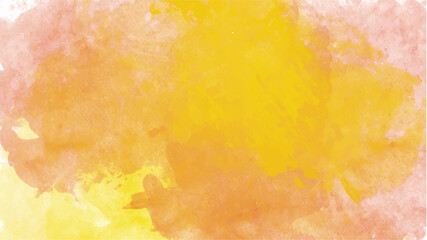 Fototapeta na wymiar Yellow watercolor background for textures backgrounds and web banners design