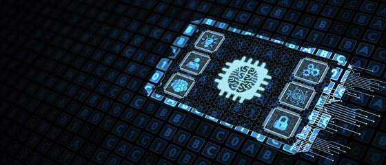 Internet of things - IOT concept. Businessman offer IOT products and solutions.