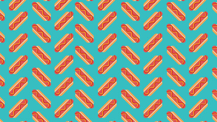 Hot Dog Party Pattern