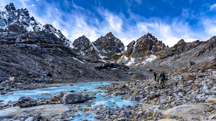 Gokyo Ri, Everest Trek - daytime in the Himalayas, Nepal